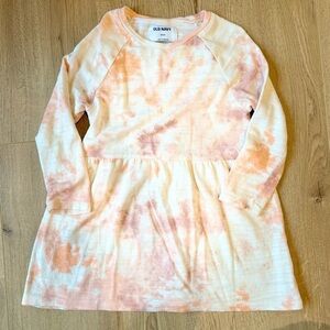 Old Navy Tie-Dye Dress Cozy-Knit Skater Dress for Girls 5